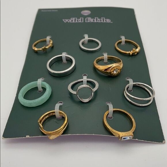🍭4/$20 New Wild Fable Assorted Ring Set - Picture 1 of 8
